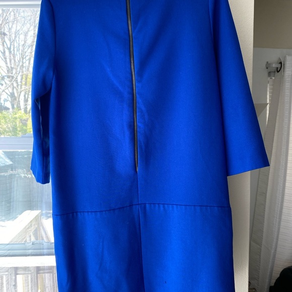 Size 2 Ann Taylor Blue Midi Dress - Picture 2 of 3